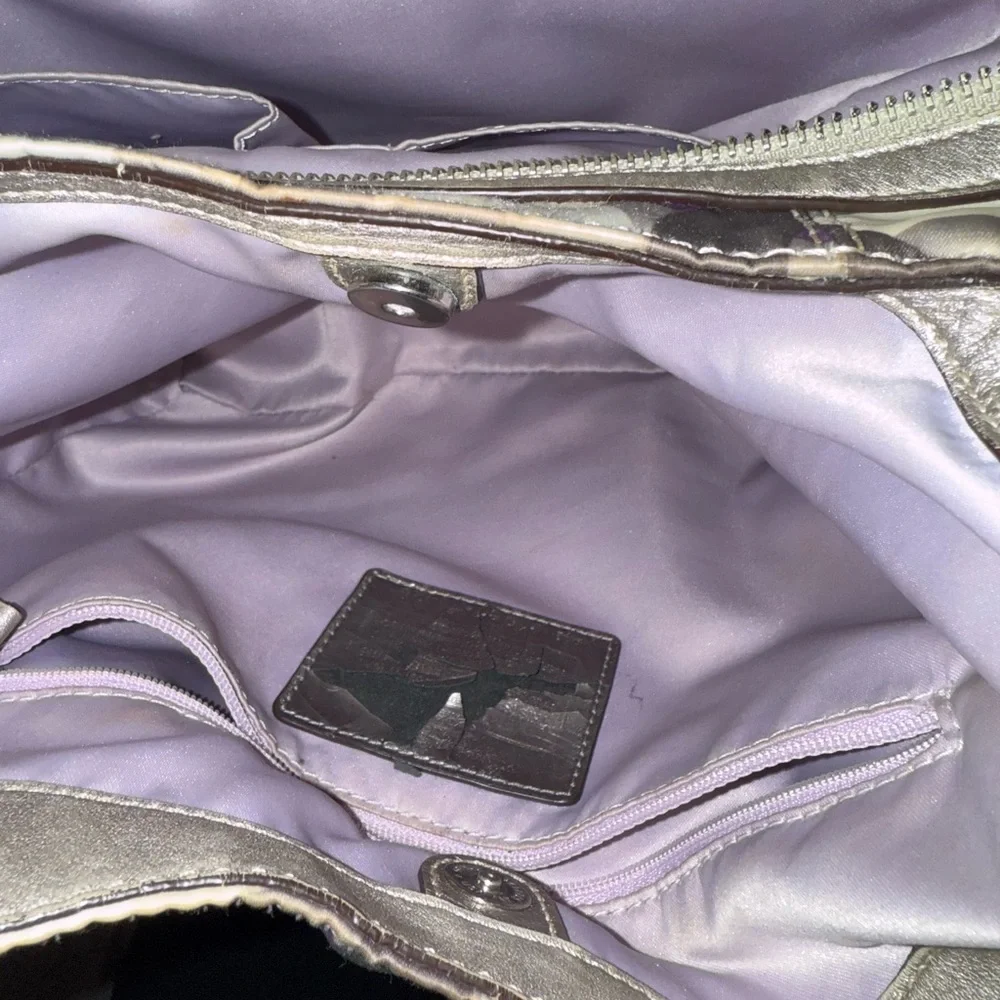 Coach Madison Op Art Sateen Maggie Shoulder Bag - Picture 9 of 13